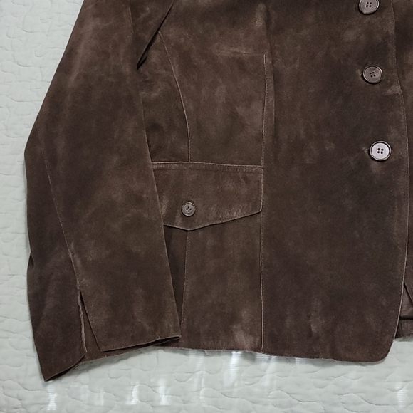 Anne Klein Suede Coat Sz 2XL - Picture 3 of 11